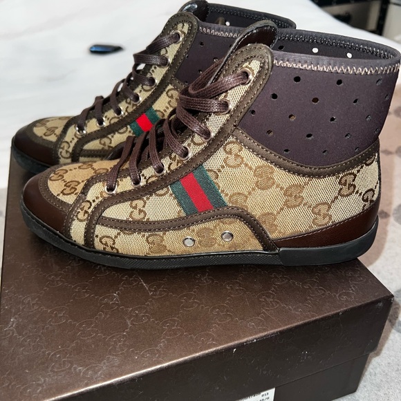 Authentic Gucci high top sneakers, size 5 - Picture 9 of 9